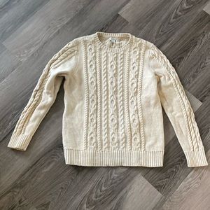 LL Bean cable-knit sweater